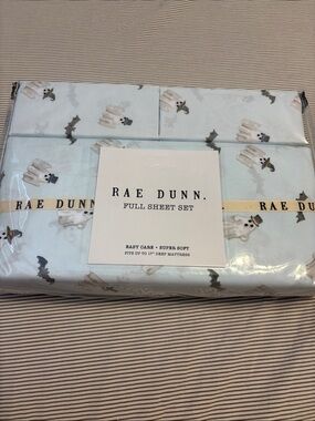 Rae Dunn Halloween Ghosts Sheet Set Full Size